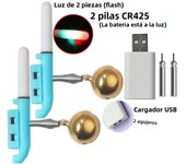 GOBAIT Big Fishing Light Stick Bell Clip Rod Luminous LED CR425 3.6V Battery USB Charge Night Bright Fish Bite Alarm Flash Lamp