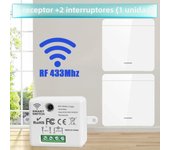 Wireless Wall Light Switch 433Mhz 1/2/3 Wall Light Panel Switch LED Interrupter Switch for Lighting 110V 220V Wireless Control