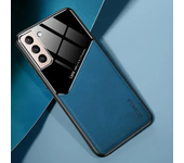 Luxury Leather Camera Protect Case for Samsung Galaxy S24 S23 S22 20 21 FE Note 20 Ultra S10 Plus M55 M35 F15 Car Magnetic Cover