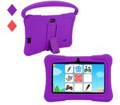 Tableta infantil de 7 pulgadas con 16 GB de ROM y 1 GB de RAM, Android 11 para niños de 3 a 14 años, con WiFi 2.4G, GMS, protección ocular, educación, control parental, funda protectora de silicona.