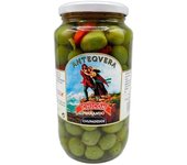 Aceitunas Chupadedos Chicón Lebrón: Disfruta del auténtico sabor de estas exquisitas aceitunas aliñadas con pimiento rojo, ajo, orégano y aceite de oliva.