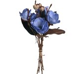 Poenia Arte Floral - Ramo de Flor Magnolia Artificial 47cm - Decoración Floral