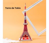 3D Puzzle Famous World Architecture Landscape Eiffel Tower Model Paper Handmade DIY Children Puzzle Toys Educational Toys