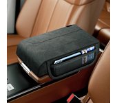 Car Armrest Box Height Pad Universal Leather Armrest Cushion with Pocket Central Memory Cotton Elbow Support Armrest Storage