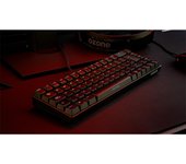 OZONE MINI TACTICAL- Teclado Gaming Mecanico sin Teclado numérico, Bluetooth 5.0, Switches Outemu Red, Iluminacion LED RGB, Silencioso, Layout Español, Negro