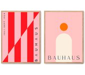 Set de 2 cuadros calidad premium con marco de madera - 30x40 cm o 50x70 cm - POSTER LAB
