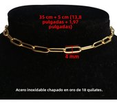 Gold Color Stainless Steel Choker Necklace Women Hip Hop Punk Short Box Link Neck Chains for Women Jewelry Collares de Moda 2024