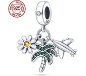 New Arrival Women's Jewelry Gift Wishing Tree Four Leaf Clover S925 Sterling Silver Pendant For Pandora Bracelet DIY Jewelry Hot
