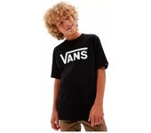 Camiseta de Manga Corta Vans Classic para niños en color negro
