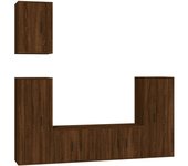 vidaXL Set de muebles de TV 5 piezas madera contrachapada, Mueble de Salon, Mueble TV, Mueble TV salon, Mesa de TV, Mueble tele