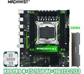 MACHINIST X99 PR9-H Motherboard Set combo optional LGA2011-3 Xeon E5 2650 V4 CPU and DDR4 16GB 2133MHz RAM Memory NVME M.2 SATA