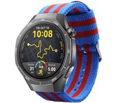 Correa de nylon para Huawei Watch GT 5 - 46mm / GT 5 - 46mm / GT 4 - 46mm / Amazfit GTR 4 / Bip 5 / Garmin Vivoactive 4, Colores Equipo Barcelona Ancho 22mm