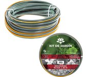 CM - Manguera de Jardín. Disponible a Elegir en Varios Tamaños Diferentes. Mangueras Jardín con Doble Tubo PVC con Polietileno de Alta Tenacidad. Manguera de Triple Capa, Resistente, Duradera, Transportable, Flexible. Manguera Verde de Exterior