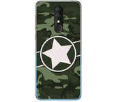 Tumundosmartphone Funda Gel Tpu para Alcatel 3 2019 diseño Camuflaje 01 Dibujos