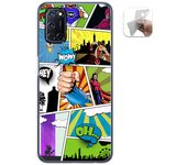 Tumundosmartphone Funda Gel Tpu para Oppo A52 / Oppo A72 diseño Comic Dibujos