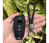 Silicone car key case protector keychain For Mercedes Benz AMG 2016 2017 E Class E200 E260 E300 E320 W213 rubber remote cover