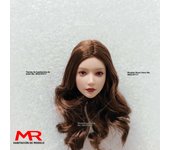 1/6 Scale Anime Girl Movable Eyes Head Sculpt Hair Transplant Carving Model Fit 12'' Soldier Pale Action Figure Body Dolls