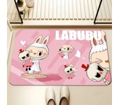 Cartoon Labubu  Print Bath Mat Non Slip Doormat Kitchen Drying Mat for Bedroom Drain Mat Entryway Rug Cartoon Home Carpet