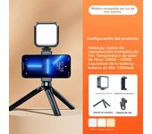 Portable LED Selfie Light for iPhone Samsung iPad Mobile Phone Laptop Clip Rechargeable Flash Fill Photo Video Photography Lamp