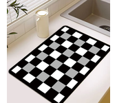 Diatomaceous earth bath mat Rubber Non Slip Quick Dry Super Absorbent Bathtub mat Shower mat - Thin Bath Mats for Bathroom Floor