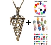 Mexico Style Tree Of Life Angel Necklace 16MM Music Ball Vintage Pregnancy Necklace Aroma Essential Oil Diffuser Locket Pendant