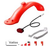 For Xiaomi Mijia MI M365 1S M187 Pro E-Scooter Tire Splash Fender with Rear Taillight Front Back Guard Mudguard screw line Parts