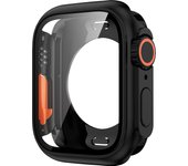 Change To Ultra 360 Full Cover Case for Apple Watch 45mm 44mm Tempered Glass Screen Protector for IWatch Series 8 7 6 SE 5