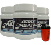 ¡Pack Ahorro! 3 x Creatina CREAPURE 300g + Shaker (regalo) - MuscleFit│MUSCLECULT│Mas músculos
