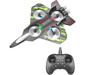 RC Fighter Airplane Mini Drone Remote Control Jet Plane Stunt Drone for Adults & Kids Toy with Light