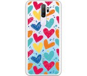Funda compatible con Oppo A9 2020 - A5 2020 - Corazones color