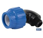 Cofan Codo 90° Rosca Macho Pp Pn16 25 X 3/4 - Filtros de Montaje en Grifo - Alta Calidad