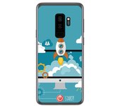 Tumundosmartphone Funda Gel Tpu para Samsung Galaxy S9 Plus Diseño Cohete Dibujos