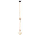 SOGA Suspensión 1xE27 Alto.Reg.xP.10cm Cuerda Marrón (Alto.máx.1m)