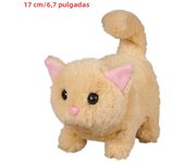 Kawaii Simulation Electronic Interactive Cat Plush Toys Cute Cats Walking Wagging Tail With Sound Stuffed Peluche Doll Gifts Kid