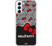 Funda original compatible con Samsung Galaxy S21 Plus - S30 Plus - Hello Kitty Cubos B/W