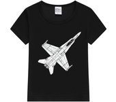 F 18 Hornet Jet Fighter Kids T-Shirt Summer New Boys Girls Kid T-shirt Short Sleeve Children 2-12 Year Old Baby Tee Tops