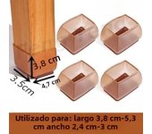 16pc Silicone Square Chair Leg Floor Protector round Furniture Table Covers Socks Plugs Cover Furniture Leveling Feet Home Decor