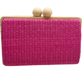 Bolso Veraniego rectangular cierre bola asimétrico medidas 20 x 13 cm
