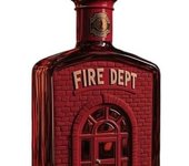 Decantador de whisky Fire Dept, botella de whisky con estatua de Fire Dept y juego de vasos de agua Hire, regalo único para los amantes del whisky, regalo de bar para bomberos, papás, esposos y novios.