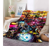 Marvel The Avengers Blanket for Sofa Soft Flannel Throw Fluffy Bed Blanket New Born Winter Children Blanket Baby Gift Miniso