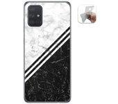 Tumundosmartphone Funda Gel Tpu para Samsung Galaxy A71 diseño Mármol 01 Dibujos