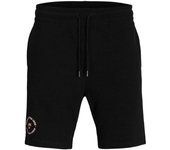 Jack&Jones - Pantalón Corto Chándal Hombre - Negro - Elástico y Logo Lateral