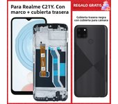 6.5" For Oppo Realme C21Y RMX3261 LCD Display Touch Screen With Frame For Oppo Realme RMX3261LCD Replacement For Realme C21Y LCD