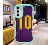 Red Blue Football Number 10 Phone Case for Samsung Galaxy A73 A55 A54 A53 A52 A51 A35 A34 A33 A32 A25 A24 A23 A22 A21s 5G Capa