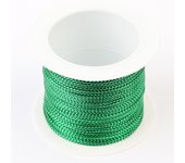 1mmx20m Golden Wire Hanging Tag Rope Golden Scallion Thread Colorful Round Core Rope Eight Strand Rope Gift Decoration DIY Handm