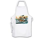 MERCHANDMANIA DELANTAL TALLA ADULTO deporte playa kayak amigos competicion cocina kitchen apron