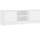 Mueble de TV madera de ingeniería blanco 102x30x37,5 cm