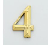 1pc Height 5cm Golden Home Sticker Address Door Label Gold Modern House Number