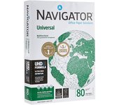 NAVIGATOR UNIVERSAL DIN A4   Papel Multiusos Paquete de 500 Hojas de 80g/m2.