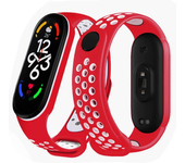 Watchband For Xiaomi Mi Band 7 NFC smartwatch Correa miband7 Silicone Air-Hole Sport Wrist bracelet on Mi band 6 5 4 3 7 8 strap